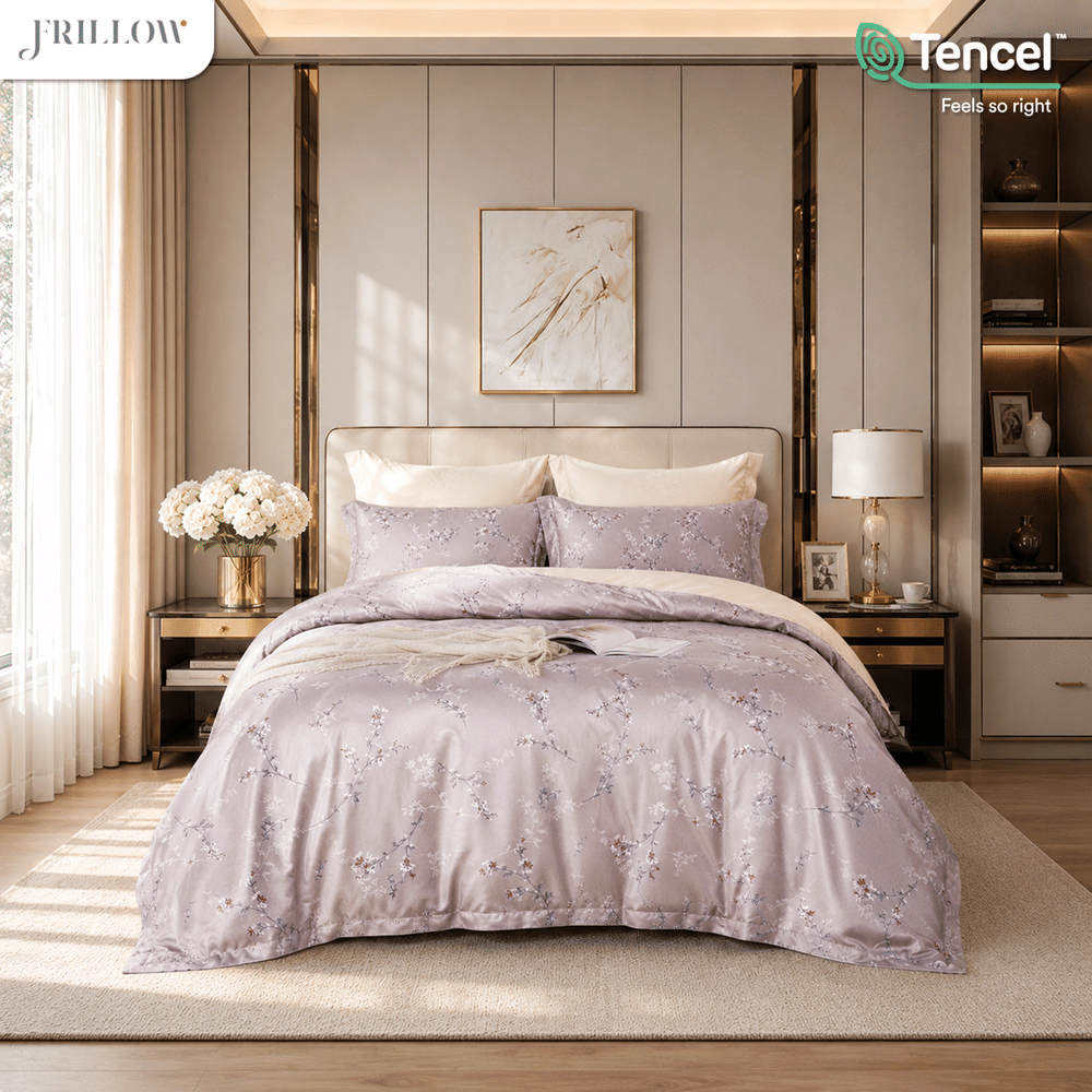 ปลอกผ้านวม 100X90 นิ้ว FRILLOW TENCEL&trade; 1180TC สี LADY FREESIA